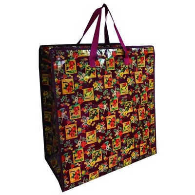Laminated PP Woven Shopping Bag Customized Printing Woven Bag Reusable